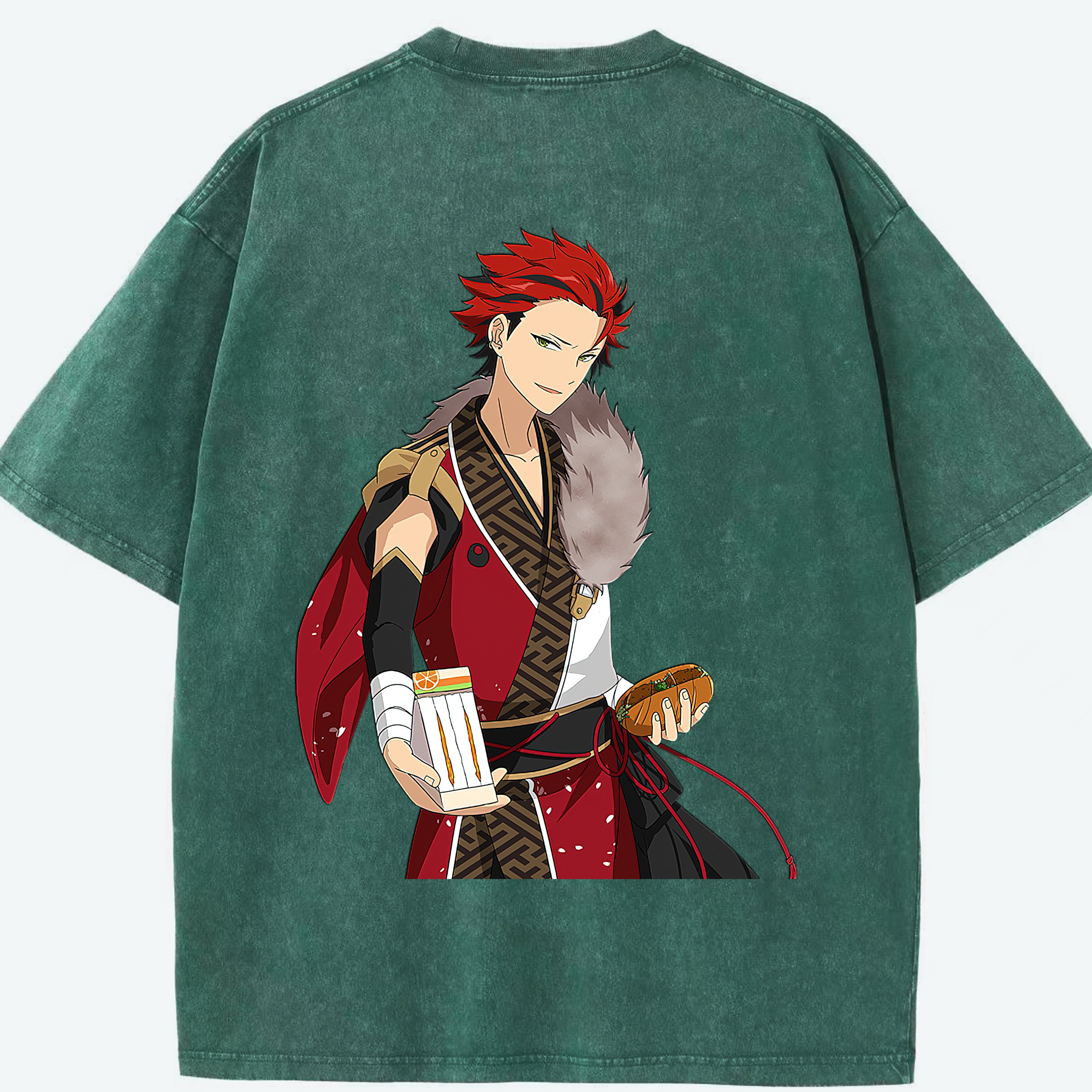 （画像用） あんさんぶるスターズ! Ensemble Stars 綿100% ヴィンテージ風 半袖Tシャツ（背面プリント）